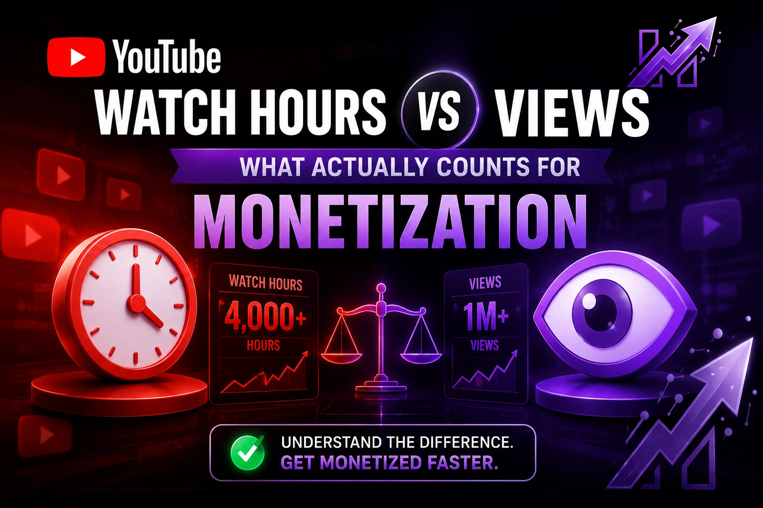 YouTube Watch Hours vs Views: What Actually Counts for Monetization